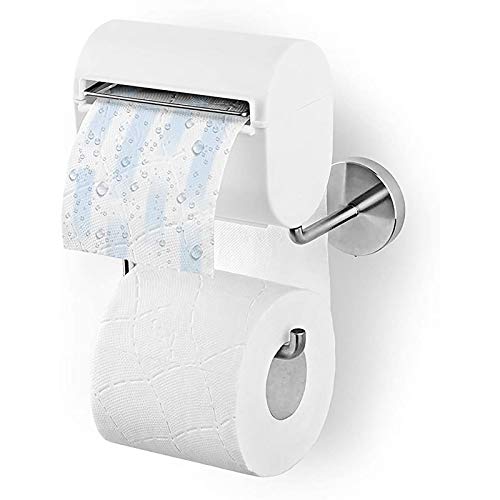 Preisvergleich Produktbild Toilettenpapierhalterung inkl. Befeuchter, Grau / Ohne Farb-, Duft- und Konservierungsstoffe / KEEMXODE Papierspender (Weiß)