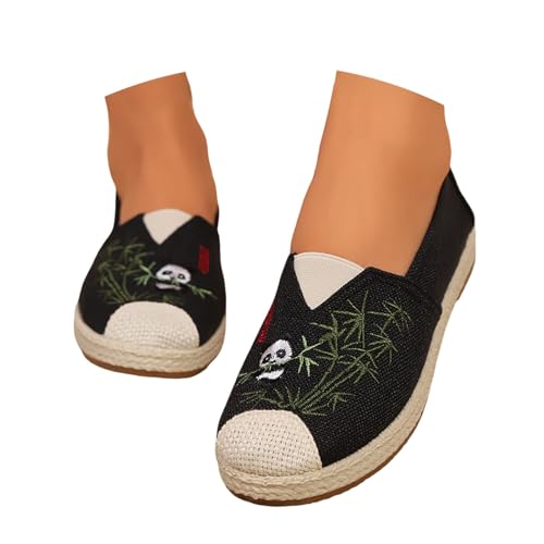 Chaussures espadrilles classiques design chic et finitions soignées en toile - 4
