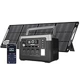 OUKITEL P1000 PLUS 1800W Power Station with 200W Solar Panel, 1024Wh Solar Generator 1200W Fast Charging APP Control Emergency LiFePO4 Battery for Home Backup Camping RVs