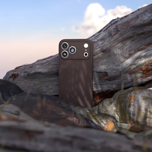 Image of OtterBox iPhone 17e, 16e, 15, 14, & 13 Figura Series Case - Terra Brown - Aesthetic, Silicone Phone Cases, Protective Minimalist Design, MagSafe iPhone Case with Camera Protection