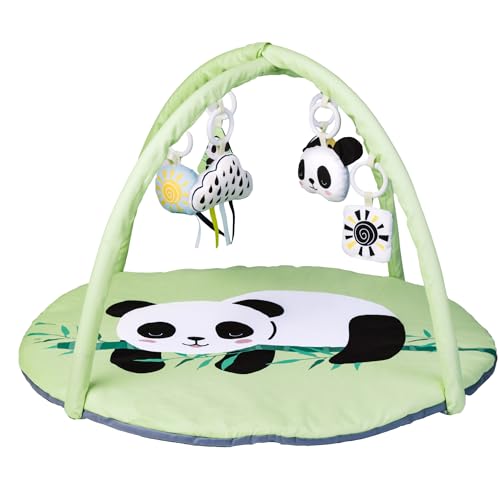 Todale Baby Play Gym - Verde Unisex, Recién Nacido a 36 Meses - Juguetes para bebés y tapete para el tiempo de boca abajo con juguetes de panda desmontables - Centro de actividades para bebés y tapete