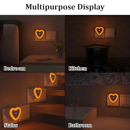 Image of fizzytech Decorative Heart LED Lights, Yellow (Pack of 2) for Home, Bedroom, Diwali, Christmas & Party Decoration (Heart Yellow Pack-2)