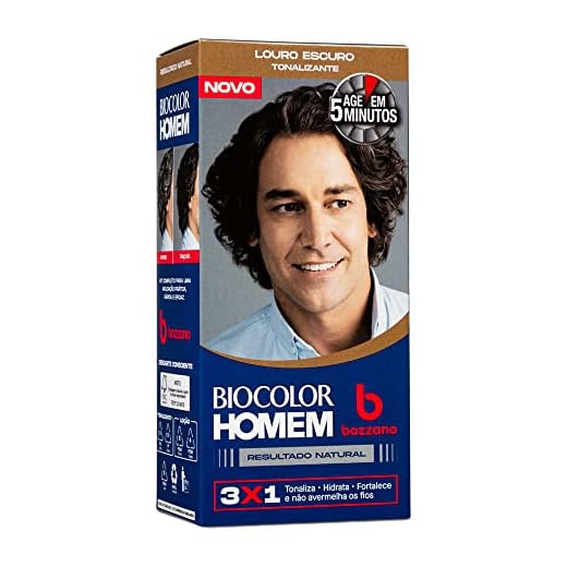 Biocolor Homem Tonalizante De Cabelo Masculino Bozzano Louro Escuro