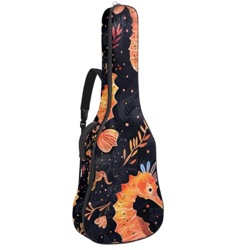 Housse guitare basse acoustique motif original imprimé marin