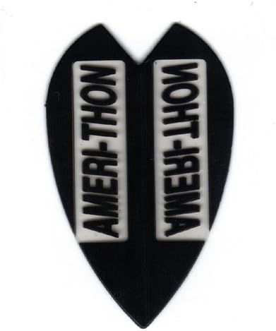 25 Sets #3002 AmeriThon Black/Clear Dart Flights
