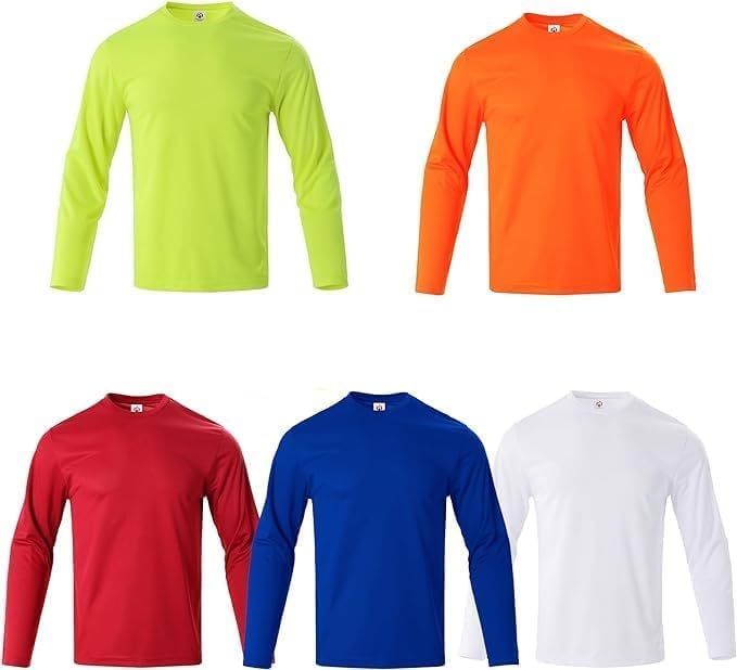 Gary Com Men Long Sleeve T-Shirts Pack Quick Dry Athletic Running Activewear Workout Tee UPF 50+ Sun Protection Shirt for Men - Image 5
