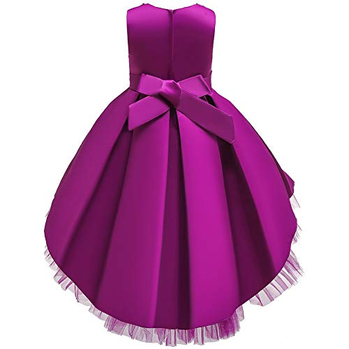 Robe de mariée de fille robe de cérémonie violette tutu 1-2 ans - 3