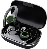 Wireless Earbuds Bluetooth 5.2 Wireless Sports Bluetooth Earphones in Over Ear Headphones with Earhooks Built-in Mic Headset for iPhone 14 Pro Max Android Running Outdoor Workout Sports