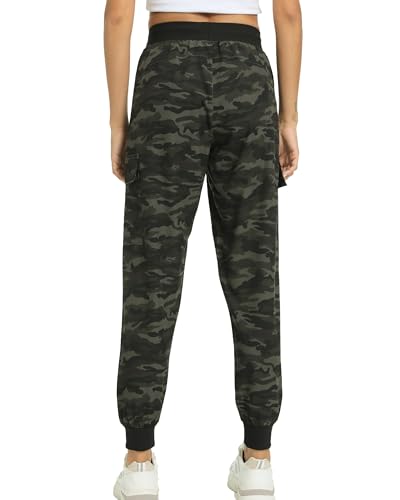 Image of Women's Joggers with Pockets, Hiking Cargo Water Resistant Lightweight Pants for Women Workout Athletic Travel Camping