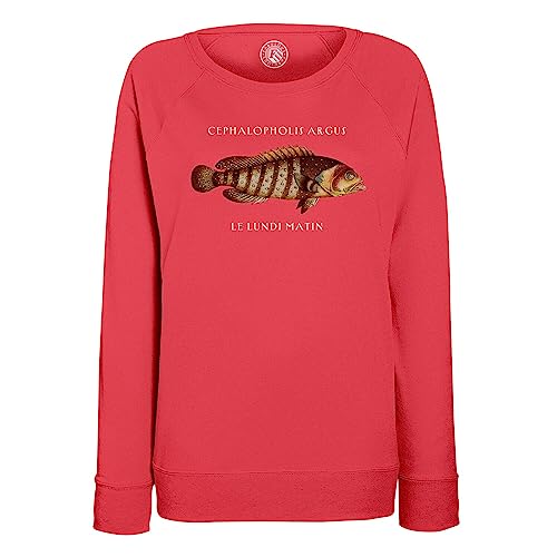 Sweatshirt Cephalopholis Argus femme pour les passionnées d'illustrations marines et d'art