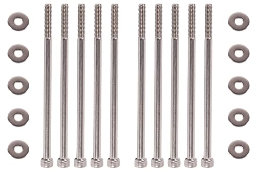 Image of for M6*1.0 Chevy Stainless Steel Ls1 Intake Manifold Bolts with 10PCS Washer Lsx Ls2 Ls3 Ls6 Camaro Corvette Gm Chevrolet GMC1997 to 2004 Fast LSX Cathedral Port MS92438 Intake Manifold Gasket