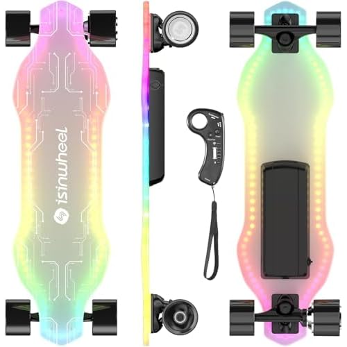 isinwheel Electric Skateboard V6 Pro – Remote, 32 MPH