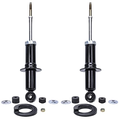 Image of Detroit Axle - 2WD Front Shock Absorbers for 2004-2012 Chevy Colorado GMC Canyon 2005 2006 2007 2008 2009 2010 2011, 2 Shock Absorbers Pair Set Front Replacement - [with Coil Spring Suspension]