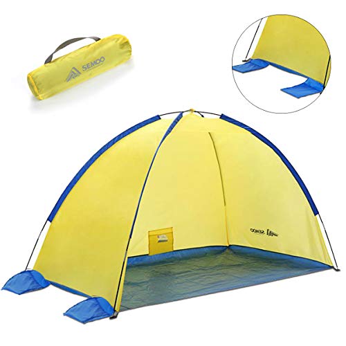 SEMOO Beach Tent Beach Sun Shelter Anti-UV Portable Sunshade Tent with Carrying Bag