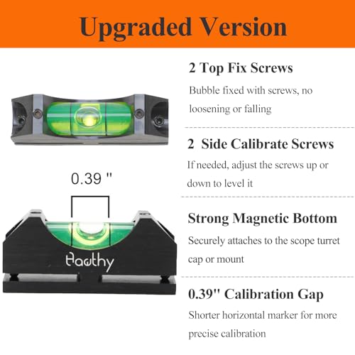 Image of Hawthy Scope Leveling Kit Scope Bubble Level Picatinny Scope Level Magnetic Level Tool Bubble Leveling System