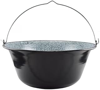 Perfect Home 16L Emaille Gulaschtopf - Traditioneller Outdoor-Kochkessel