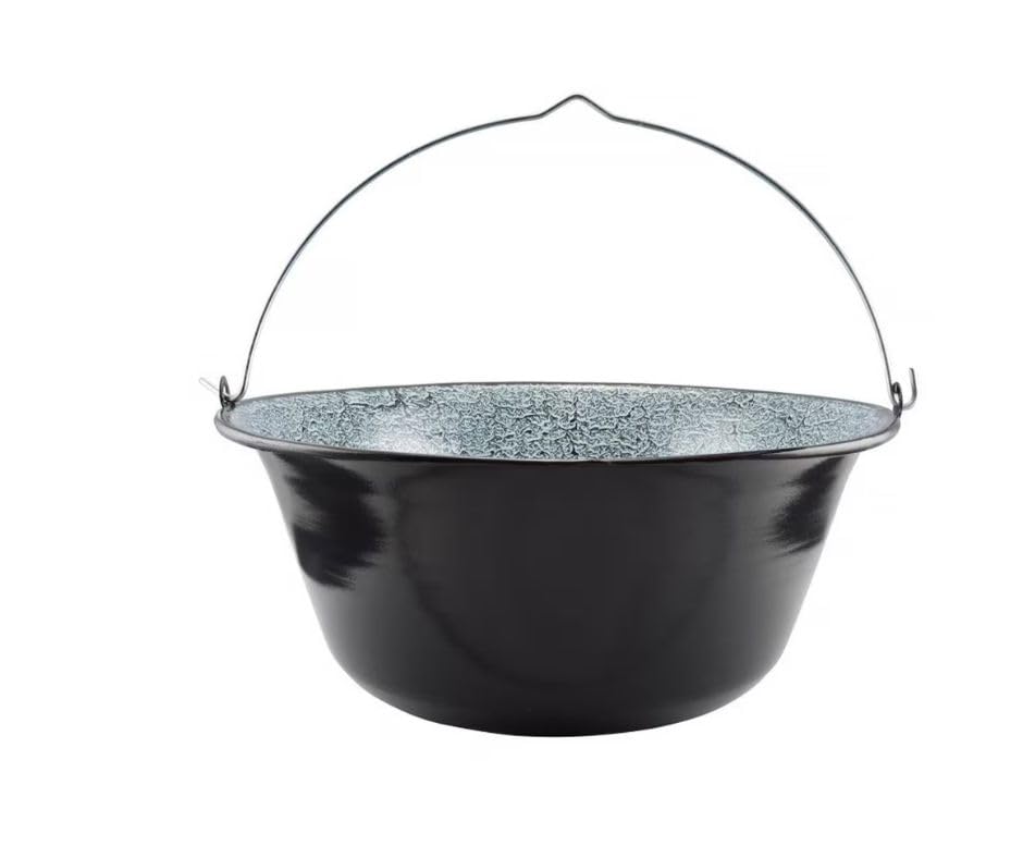 Perfect Home 16L Emaille Gulaschtopf - Traditioneller Outdoor-Kochkessel