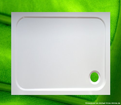 Rectángulo ducha bañera 90 x 75 x 2,5 cm plato acrílico antideslizante para reforma de baño 2