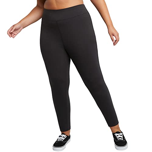 Just My Size Women’s Plus-Size Stretch Jersey Leggings, Plus Leggings for Women, 25.5″