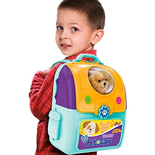 Adotados Pet Care Mochila Com Acessórios Cachorro Marrom F00581