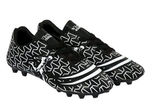 Victall Football Shoes Studs with Synthetic Leather Fully Embossed Upper Sports Footwear| Comfortable Lightweight-image-1