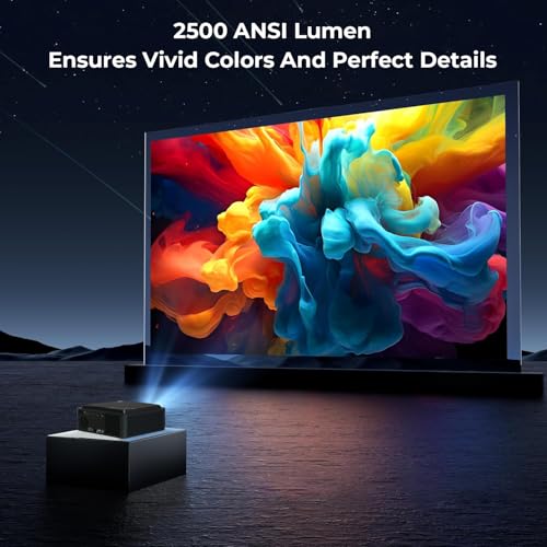 WZATCO Legend Pro, Native 1080P Fully Automatic 4K HDR Projector for Home, Ultra Bright 2500 ANSI (Intelligent OA + Screen Fit), HDMI ARC, Android... - Image 4