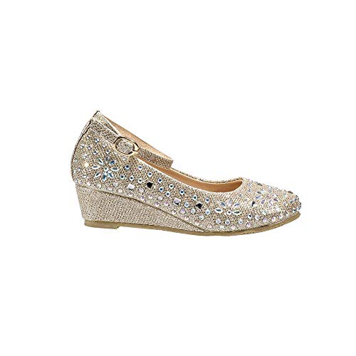Toddler, Little and Big Girl Mary Jane Dress Shoe Rhinestones - Victoria2