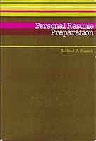 Personal Resume Preparation 0471440256 Book Cover