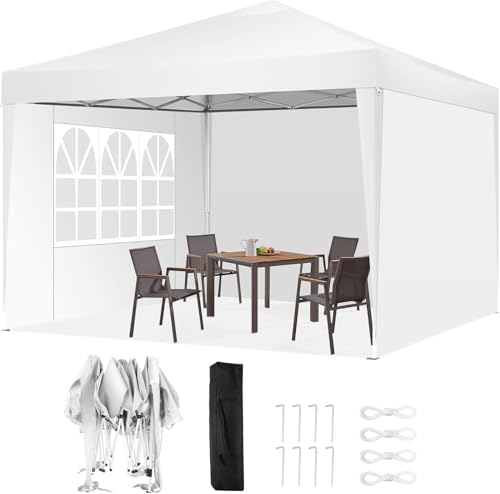 COBIZI 10x10 Pop Up Canopy Tent with Sidewalls, Waterproof