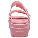 Crocs Women's Brooklyn Buckle Low Wedge Rosette 10 Medium