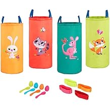 B. toys 3 Outdoor Games for Kids Racing Sacks & 3 Legged Race Bands Egg and Spoon Game Birthday Party Games 5 Years + Outdoor Games Galore