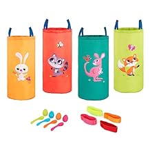 B. toys 3 Outdoor Games for Kids Racing Sacks & 3 Legged Race Bands Egg and Spoon Game Birthday Party Games 5 Years + Outdoor Games Galore