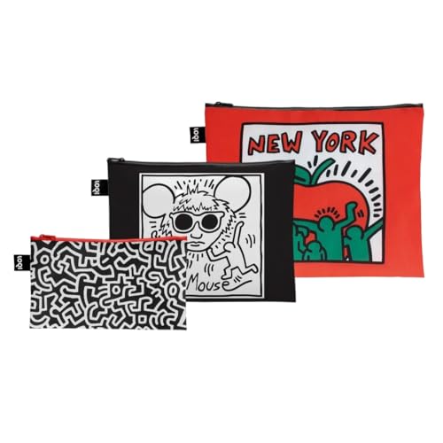  Three artworks. Three stories. Three recycled zip pockets. A tribute to Keith Haring’s love of New York, collaboration and creativity Keith Haring Foundation. Licensed by Artestar, New York. In the 1980’s, American artist and social activist Keith Haring rose from New York street culture to paint over 50 public murals across the globe. Haring’s paintings are 20th century pop art and graffiti art legacy. 