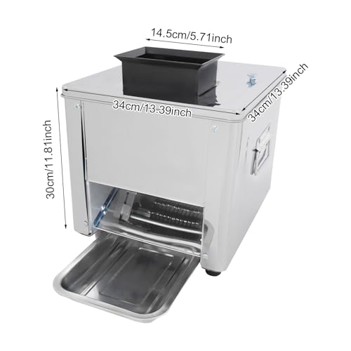 Cortadora eléctrica de carne 7mm 850W acero inoxidable miniatura 2