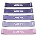 OMERIL Bandas Elasticas Fitness, Cintas Elasticas Fitness Látex Natural con 5 Niveles Ejercicios en Piernas, Glúteos y Brazos, 5 Bandas Resistencia para Yoga, Pilates, Crossfit, Estiramientos, Fuerza