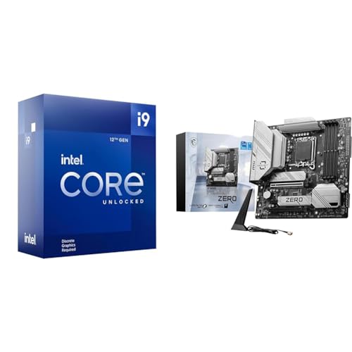Image of Intel Core i9-12900KF Gaming Desktop Processor + MSI B760M Project Zero Gaming Motherboard