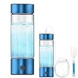 Wasserstoff-Wasserflasche, C-Typ wiederaufladbare Wasserstoff-Wasserflasche Generator, drei Minuten schnelle Elektrolyse, 460ml tragbare Wasserstoff-Wasser-Generator, geeignet für Büro, Alltag, Reisen
