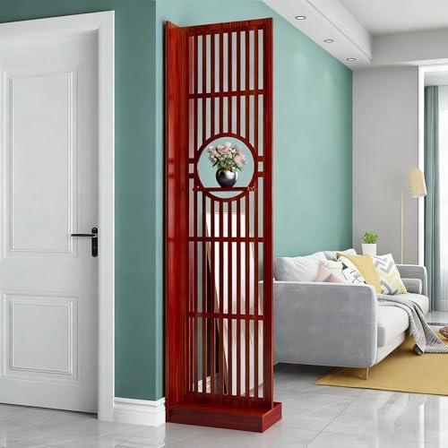 Raumteiler mit Regalen, Sichtschutzwand aus Holz, freistehende...