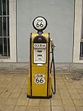 fotos de surtidores de gasolina antiguos Columna de depósito con globo iluminado.