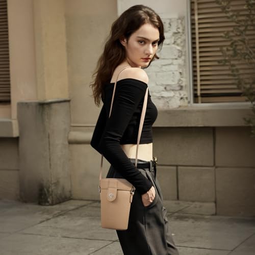 BOSTANTEN Small Crossbody Bags for Women Designer Zip Cell Phone Purse Shoulder Handbags Wallet with Card Slots2