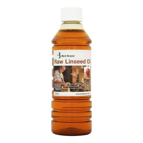 500ml, Raw Linseed Oil, Pure Natural Oil for Wood Treatment, Furniture Care, and Surface Protection, Penetrating Finish for Outdoor and Indoor Use, Raw Flaxseed Oil