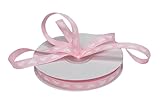 Ribbon Bazaar Grosgrain Baby Feet Print - Pink 3/8' 25yd