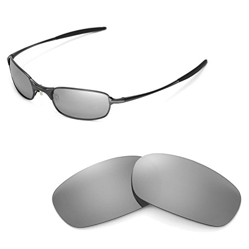 Walleva Titanium Polarized Replacement Lenses for Oakley Square Wire 2.0