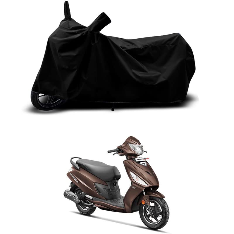 Image of 100% Scratchproof /UV-Rays /Heat Protection /Birds Dropping /Water Resistant /Dust Proof /Waterproof /Bike Scooty Two Wheeler Body Cover Compatible for Maestro Edge 125 Drum All Varient[Black]