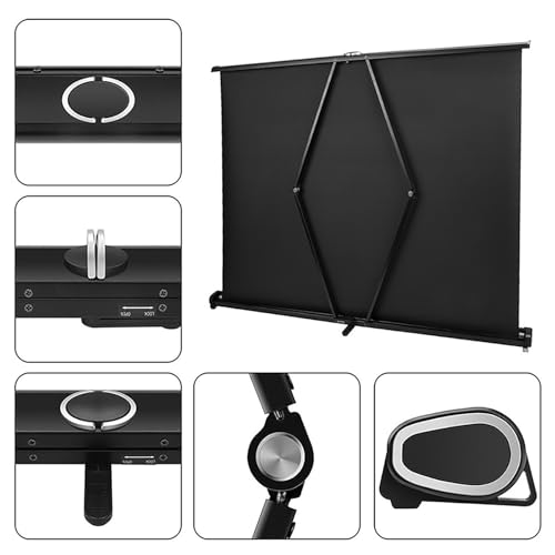Pantalla manual proyector portátil 50 pulgadas 16:9 miniatura 5