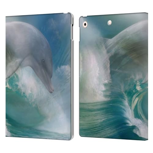 Housse cuir iPad 10.2 dauphins Simone Gatterwe pour le bureau et les voyages