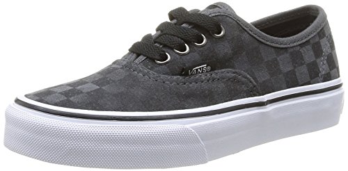 Vans K Authentic-mode mixte enfant-noir (checkerboard sde)-34,5 eu (3,5 us)