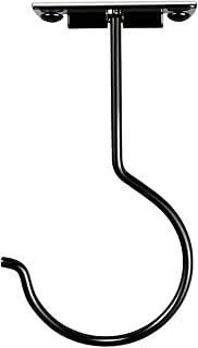 Banana Hook Holder Under Cabinet, Self Adhesive, 1 Pack Black | Under Cabinet, Self Adhesive, Foldable, Metal, for Bananas, Grapes, Onions, Towels, Mugs, Keys, Save Counter Space