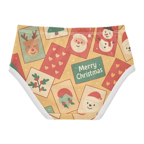 Girls' Sport Panties Comfort Color for Baby Girls Christmas Cards Pattern2