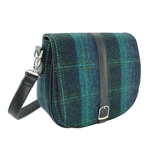Image of Glen Appin Women's Harris Tweed Beauly Shoulder Casual Bag Adjustable Strap Tartan Pattern Birthday Gift Mothr's day